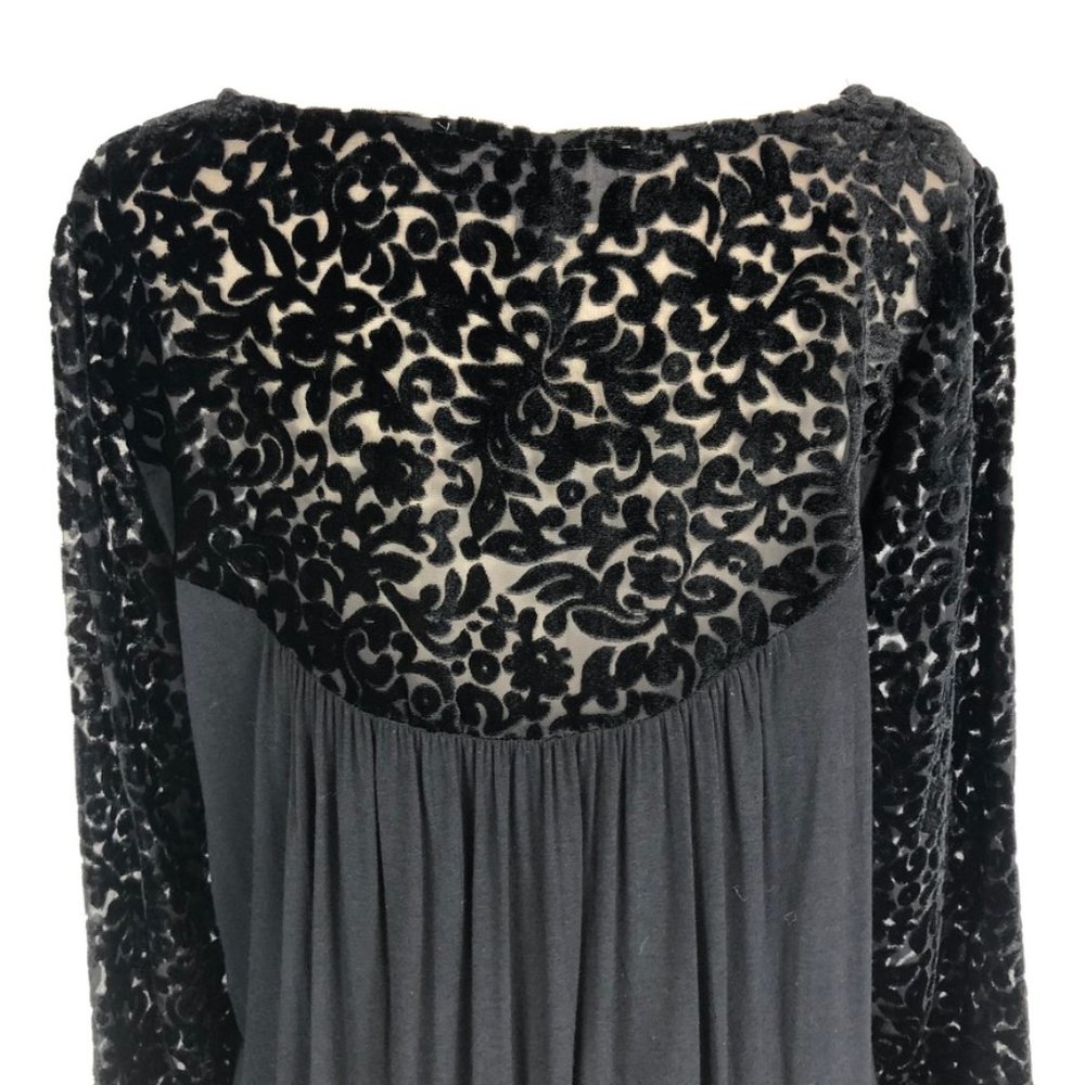 Sunday in Brooklyn Velvet Burnout Knit Top Anthro - Picture 4 of 8